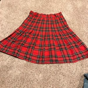 plaid skirt